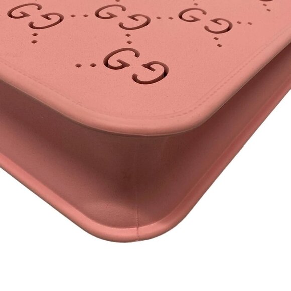 GUCCI Children's GG Tote Bag 679365 Pink Rubber - Tote Bag - Picture 11 of 16